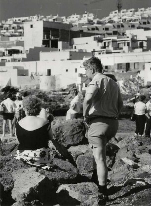 Blick auf Puerto del Carmen, noch ist der Hotelbau überschaubar