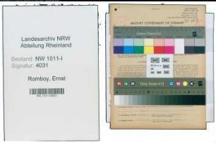 Entnazifizierung Ernst Romboy , geb. 22.08.1909 (Arzt)