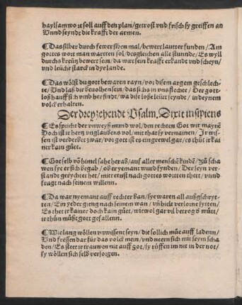 Der dreyzehendt Psalm. Dixit insipiens ||