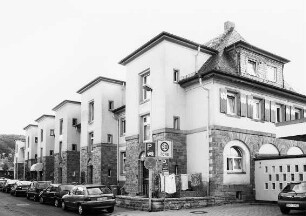 Wohnhäuser; Bad Orb, Burgstraße 2, Burgstraße 8, Burgstraße 6, Burgstraße 4, Burgstraße 12, Burgstraße 10