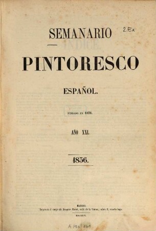 Semanario pintoresco español. 1856