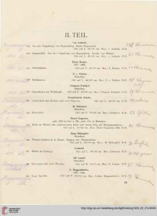 II. Teil (Nr. 112-134)