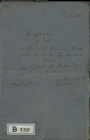 Brokhausen, Hermann, Gastwirt in Lemgo gegen Buchbinder Brokhausen in Blomberg - Brokhausensches Lehn