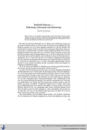 Berthold Schwarz – Erfindung, Lebenszeit und Bedeutung.