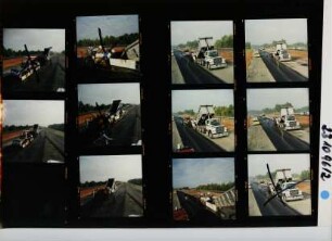 Asphaltarbeiten - Paving of I-485 Beltway, Charlotte, 1996