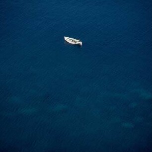 Skiathos, Fischerboot vor der Nordküste