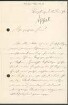 Brief von Otto Appel an Regensburgische Botanische Gesellschaft