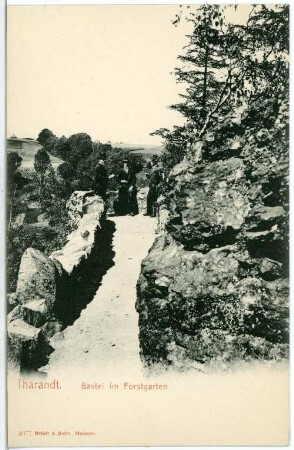 Tharandt. Bastei im Forstgarten