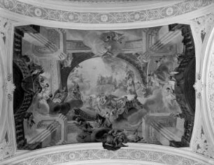 Deckenausmalung — Sankt Benedikt in der Glorie