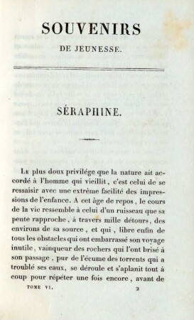 Souvenirs de jeunesse