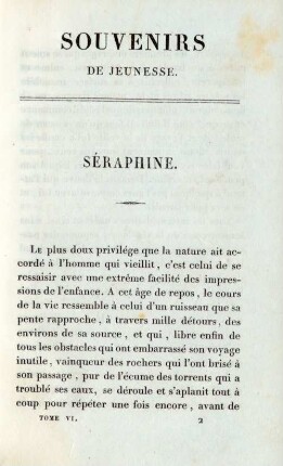Souvenirs de jeunesse