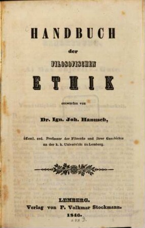 Handbuch der filosofischen Ethik