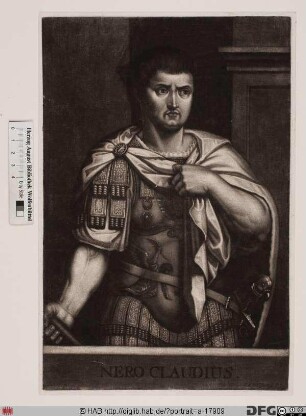Bildnis ROM: Nero, 5. römischer Kaiser 54-68 (eig. Nero Claudius Caesar)