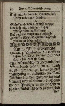 Am 4. Advent-Sontag