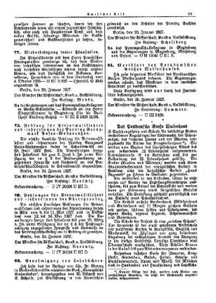 Merkblatt des Postdamschen Großen Waisenhauses : [Amtlicher Teil]