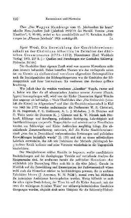 Wriedt, Sigrid :: Die Entwicklung der Geschichtswissenschaft an der Christiana Albertina im Zeitalter des dänischen Gesamtstaates (1773 - 1852), (Quellen und Forschungen zur Geschichte Schleswig-Holsteins, 64) : Neumünster, Wachholtz, 1973