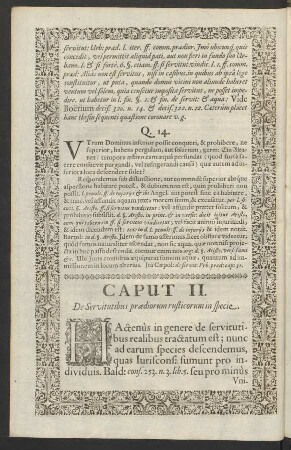 Caput II. De Servitutibus praediorum rusticorum in specie.