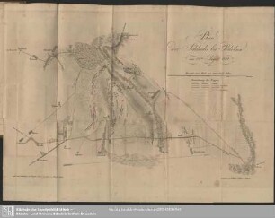 Plan der Schlacht bei Podobna am 12ten August 1812