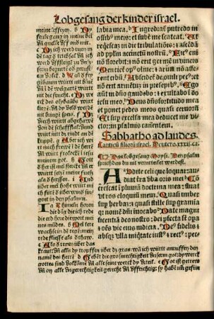 Sabbatho ad laudes.