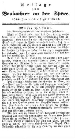 Beilage zum Beobachter an der Spree. 1844. 32. Stueck