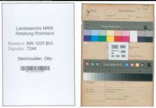 Entnazifizierung Otto Steinmueller , geb. 05.07.1904 (Beamter)