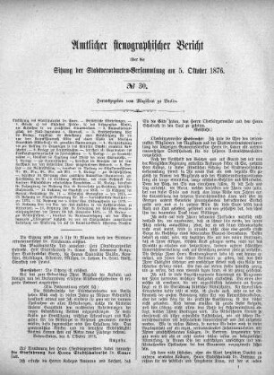 No. 30, 5. Oktober 1876
