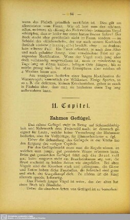 11. Capitel. Zahmes Geflügel