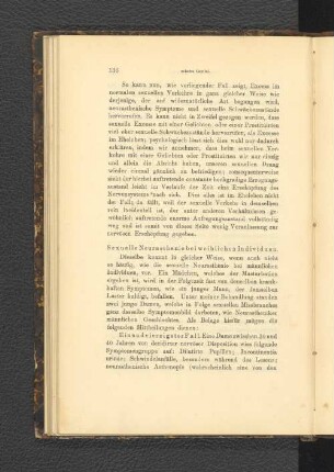 Sexuelle Neurasthenie bei weiblichen Individuen.