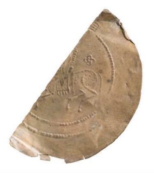 Münze, Brakteat (Hälbling), um 1200