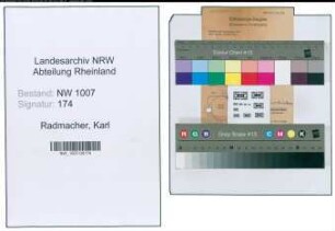 Entnazifizierung Karl Radmacher , geb. ()