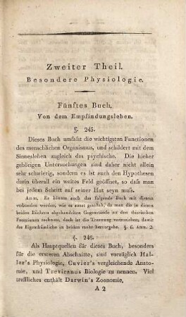Grundriß der Physiologie, 2,1