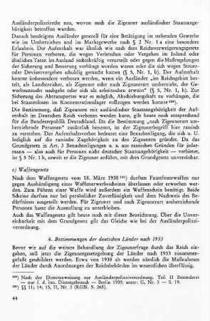 e) Waffengesetz