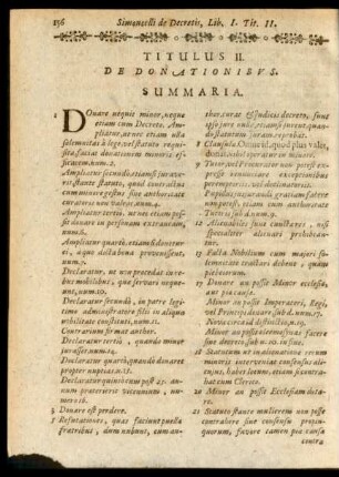 Titulus II. De Donationibus