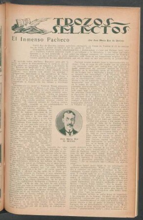El inmenso Pacheco : Trozos selectos