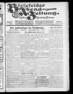 Bielefelder Abend-Zeitung. 1923-1924