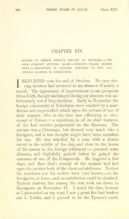Chapter XIV. Murder of french consul's servant at Yokohama - ...