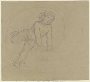 Putto zwischen Ranken