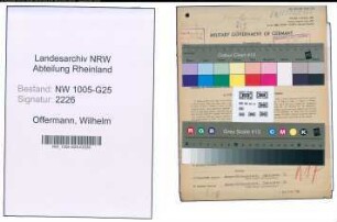 Entnazifizierung Wilhelm Offermann , geb. 15.05.1904 (Weinhaendler)