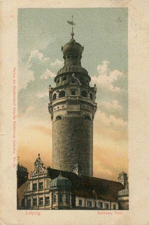 Leipzig: Rathaus, Turm