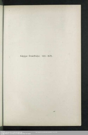Leipziger Steuerbücher. 1466 - 1529