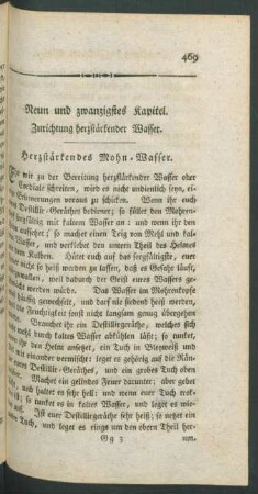 Neun und zwanzigstes Kapitel. Zurichtung herzstärkender Wasser