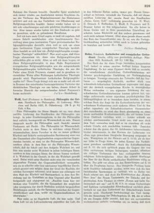 315-316 [Rezension] Wolff, Emil, Philosophie des Geistes