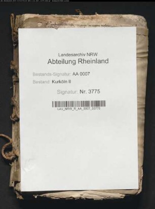 Verhandlungen vor dem Kurfürsten in dem Streit zwischen Klerus und Stadt Köln