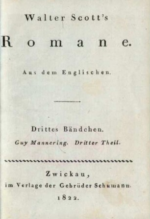 33: Walter Scott's Romane
