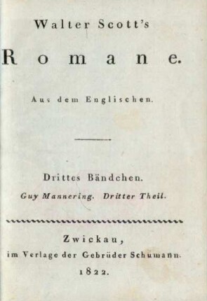 33: Walter Scott's Romane