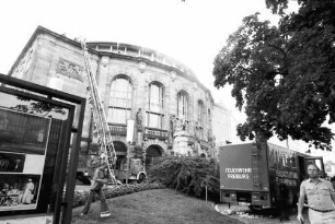 Freiburg im Breisgau: Feuerwehrübung am Stadttheater