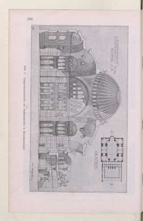 Abb. 6. Längendurchschnitt der Sophienkirche in Konstantinopel