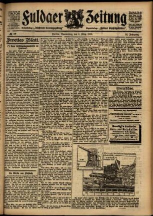 Zweite Ausgabe vom Donnerstag, den 09. März 1905.