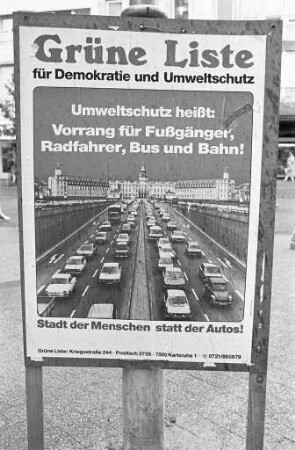 Kommunalwahl am 28. Oktober 1984. Wahlwerbung der Parteien
