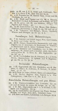 Italiänische Malerradirungen